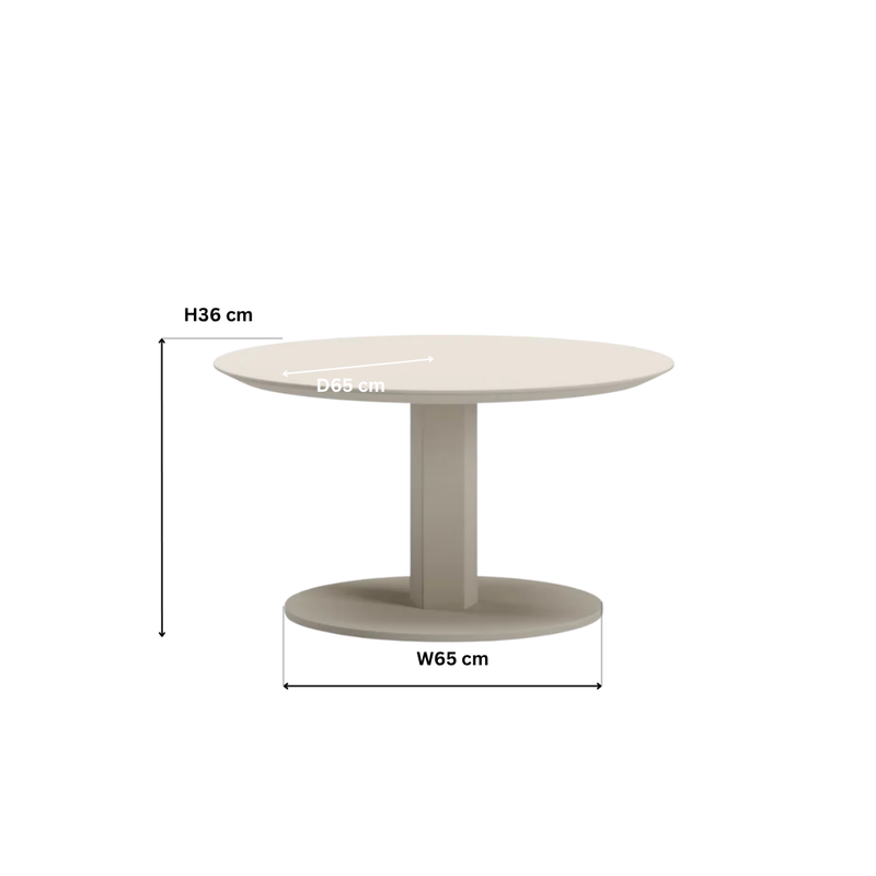 Drift Noir Round Coffee Table