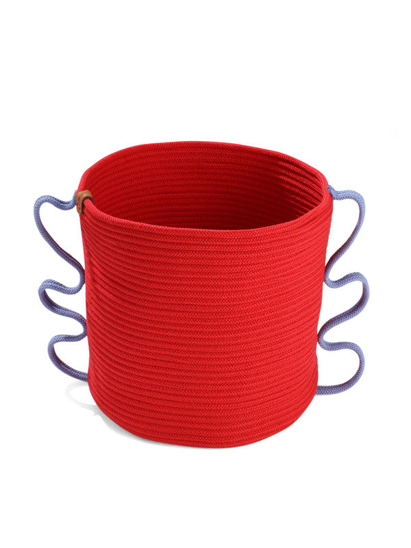 Umami Studio’s Scarlet Bloom Rope Basket and planter cover