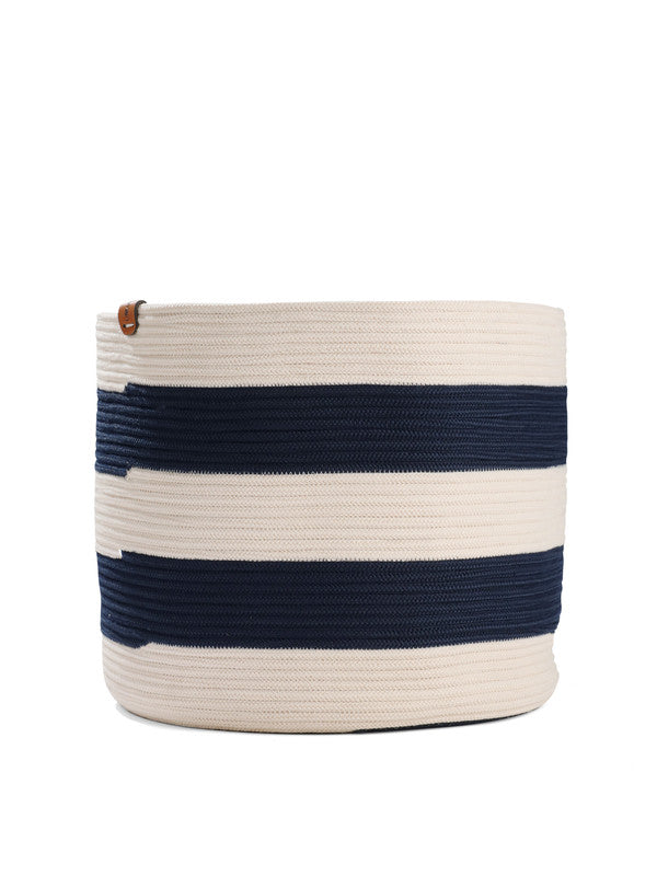Umami Studio’s Coastal Stripes Basket & Planter Cover