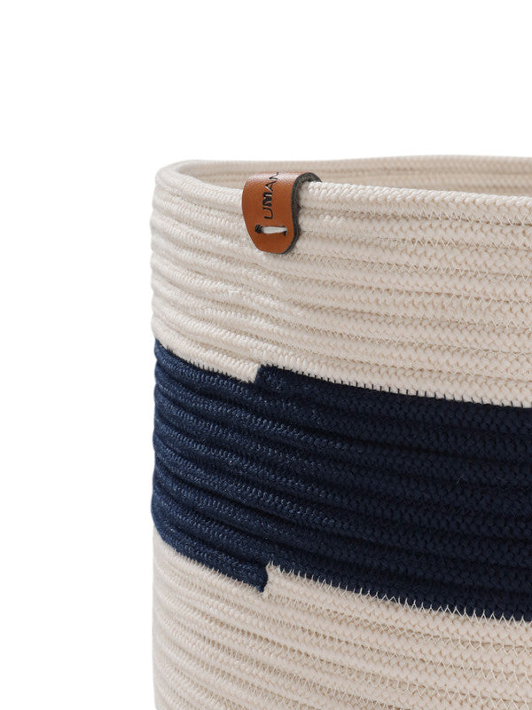 Umami Studio’s Coastal Stripes Basket & Planter Cover