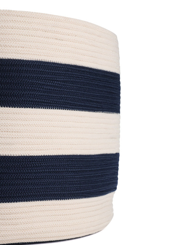Umami Studio’s Coastal Stripes Basket & Planter Cover