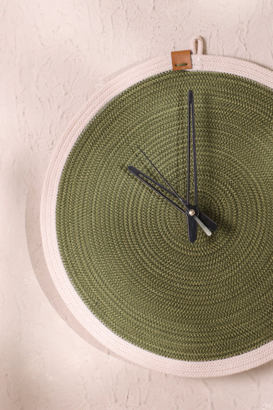 Olive Harmony Mini Wall Clock