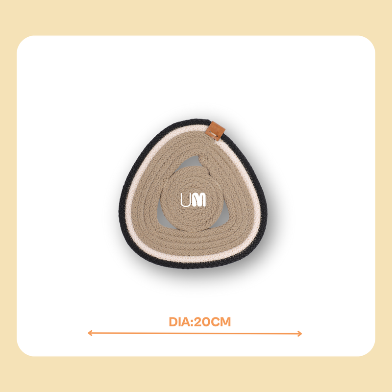 Monochrome Elegance Coaster Set (Set of 3)