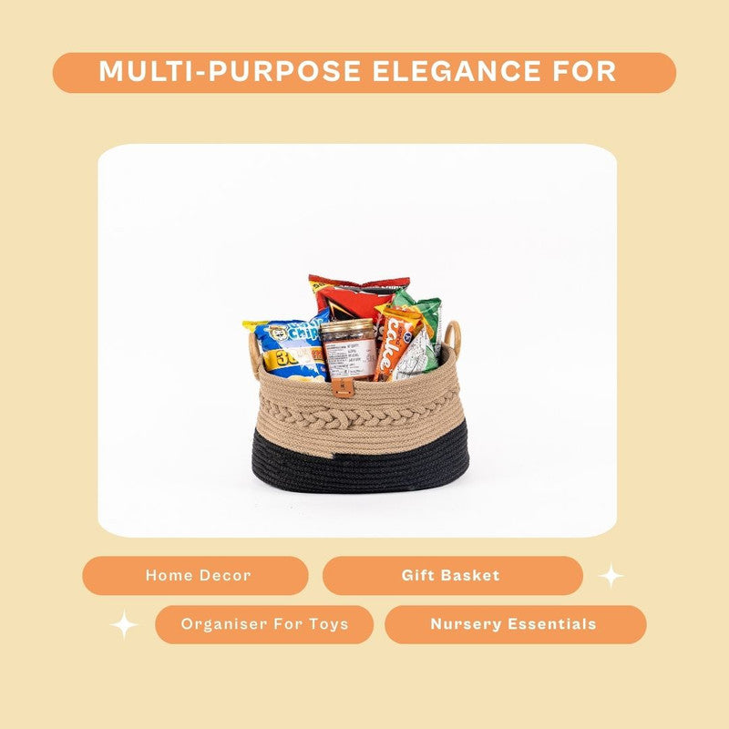 Umami Studio’s Midnight Harmony Rope Basket