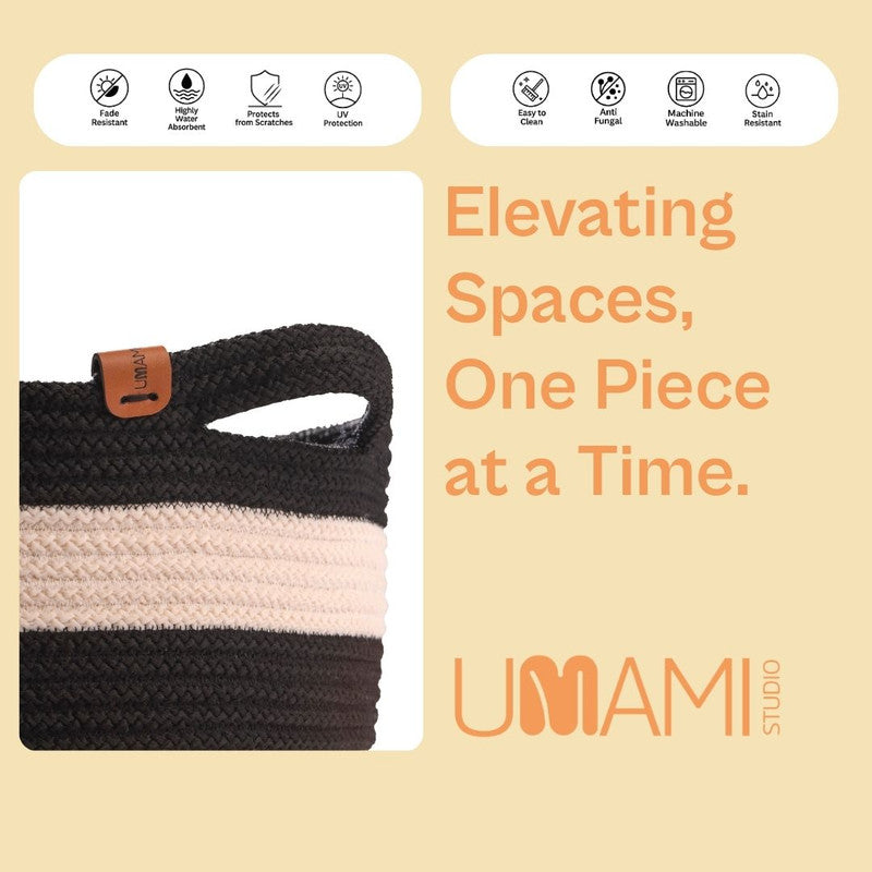 Umami Studio’s Monochrome Chic Rope Basket