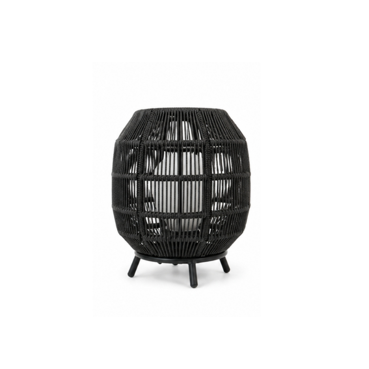 Rounded Sculptural Lamp – Dark Grey