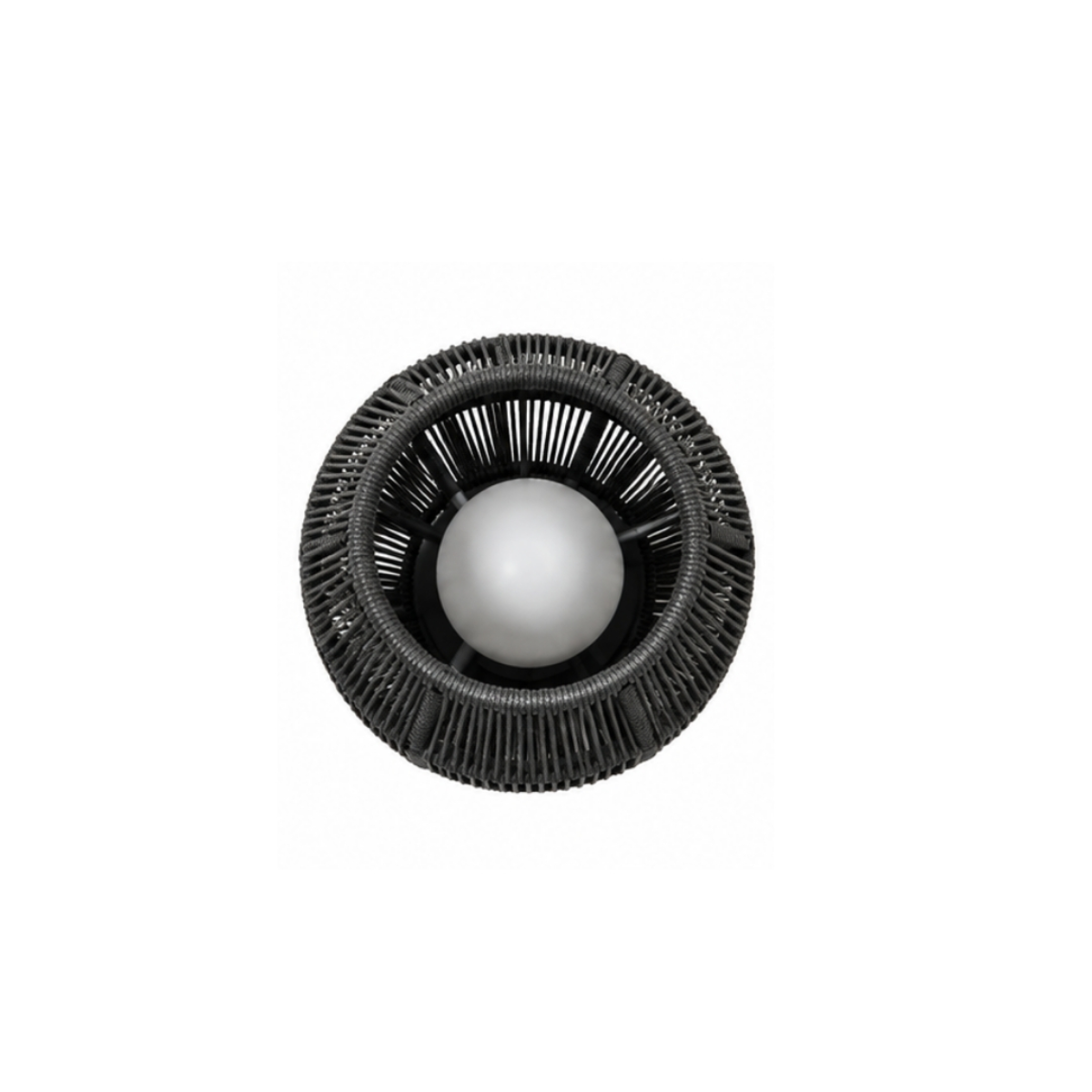 Rounded Sculptural Lamp – Dark Grey