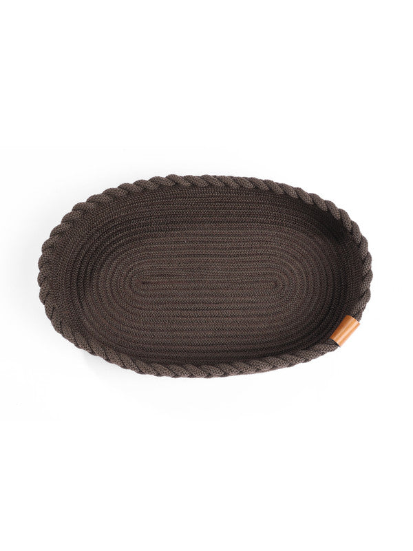 Compact Rustic Charm Brown Basket