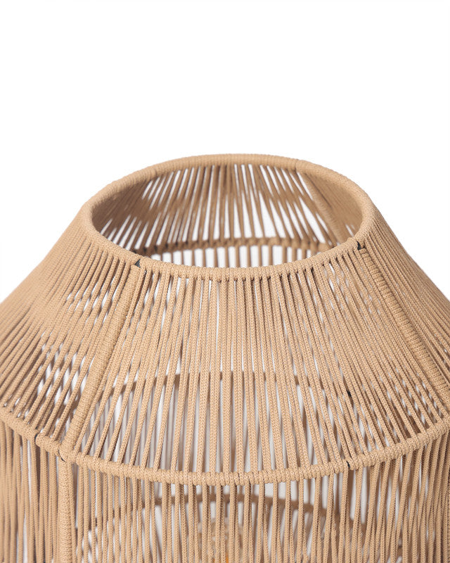 Umami Studio Amber Glow Handwoven Table Lantern