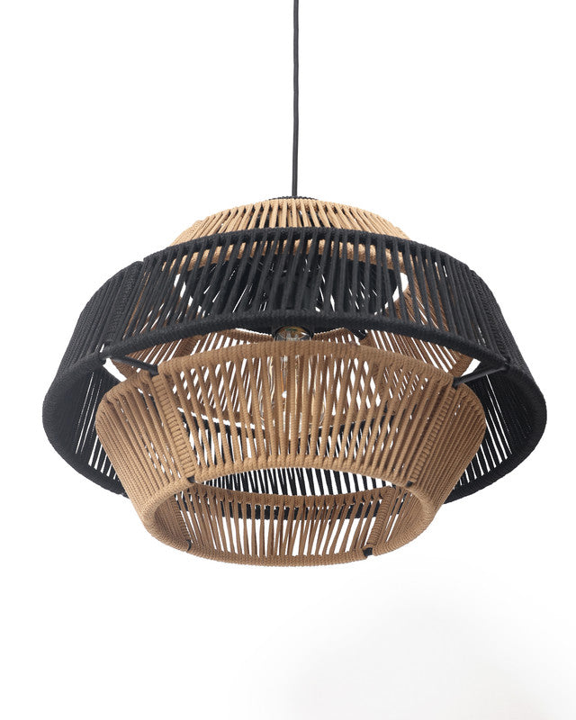 Umami Studio Noir Weave Dual-Layer Pendant Lamp