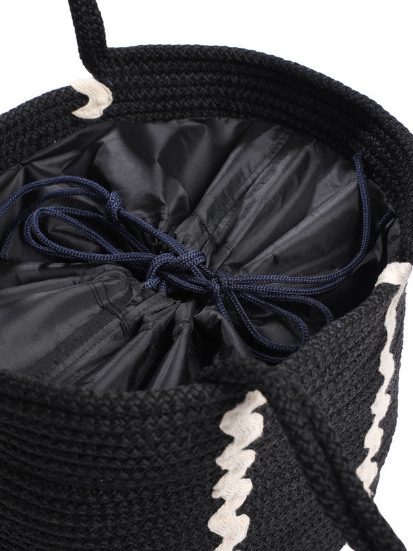 Midnight Voyager Tote Bag with Secure Closure