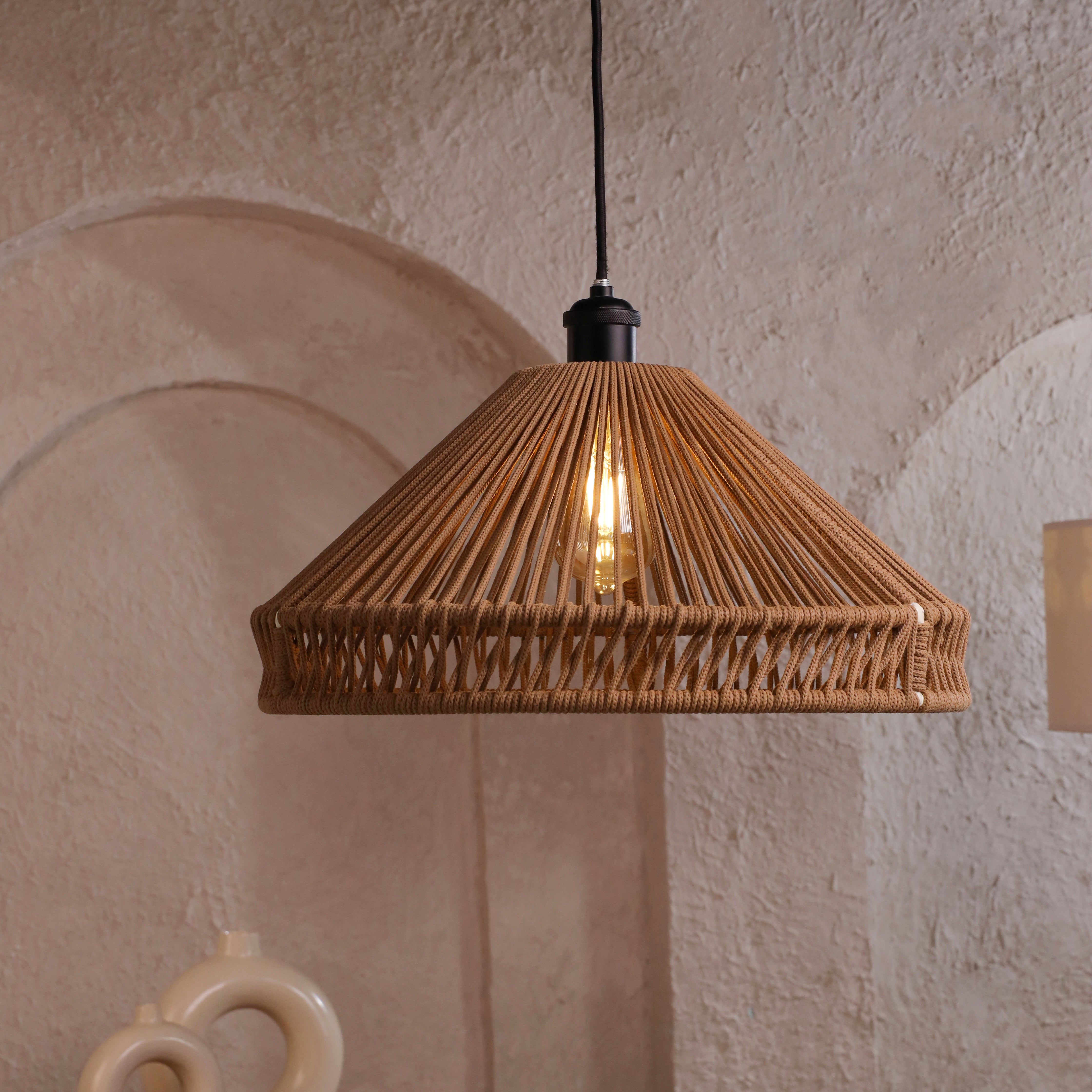 Desert Halo Beige Lamp