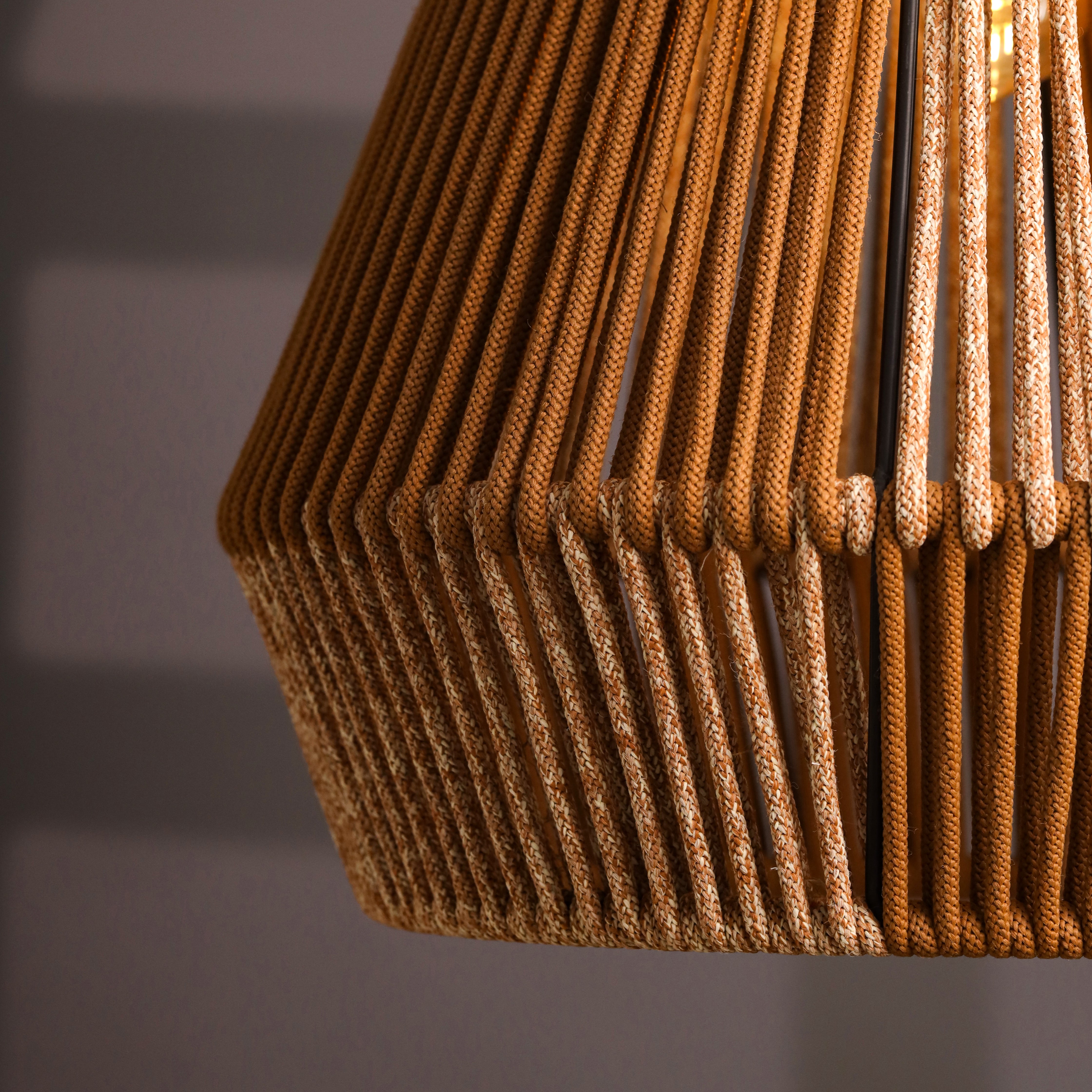 Terracotta Glow Golden Brown Pendant Lamp