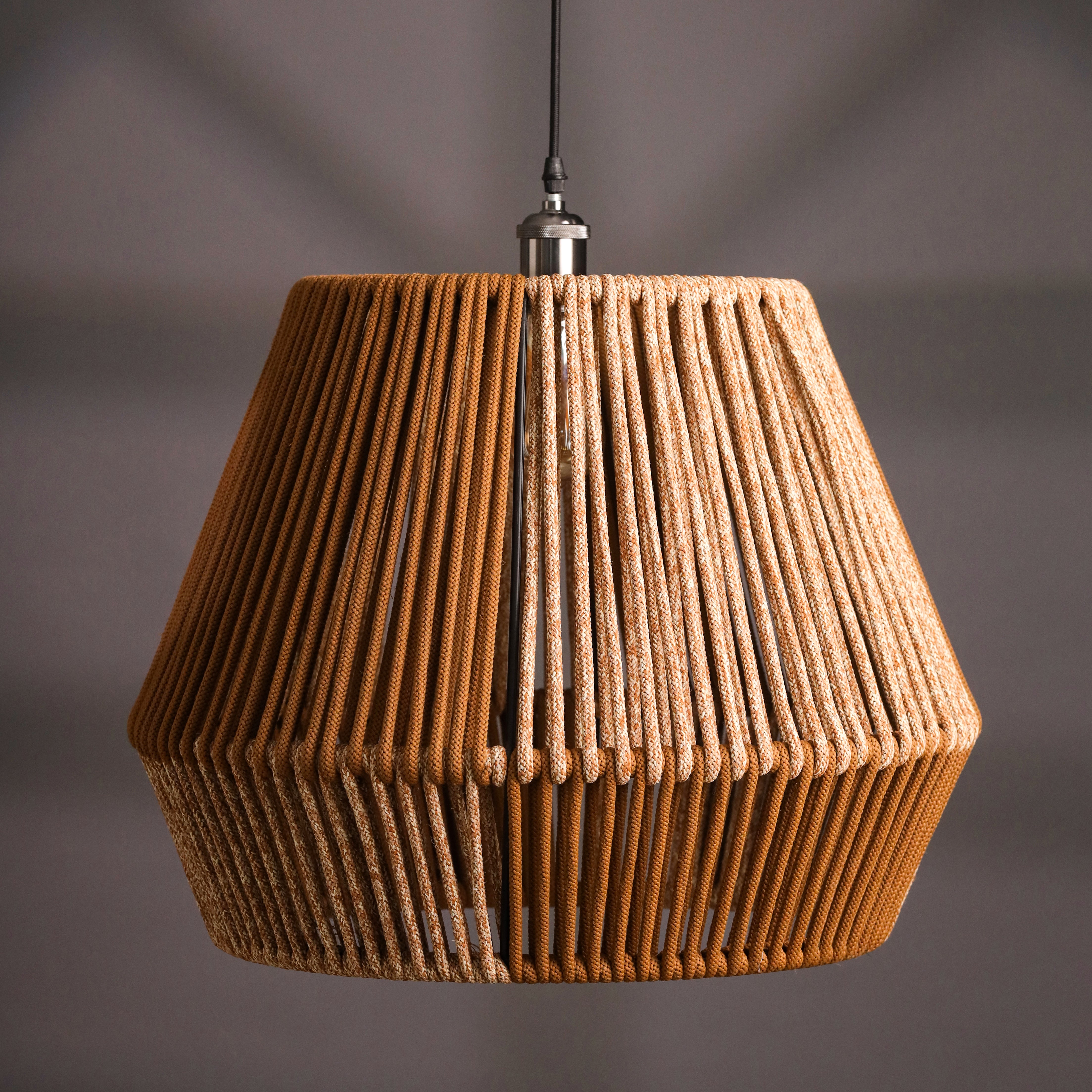 Terracotta Glow Golden Brown Pendant Lamp