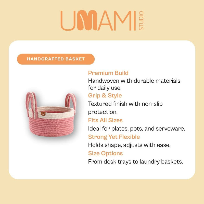 Umami Studio’s Rosy Grace Rope Basket