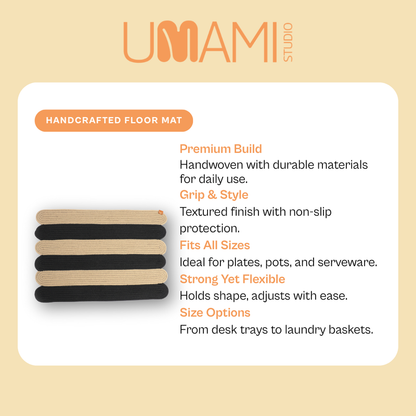 Umami Studio’s Striped Elegance Floor Mat