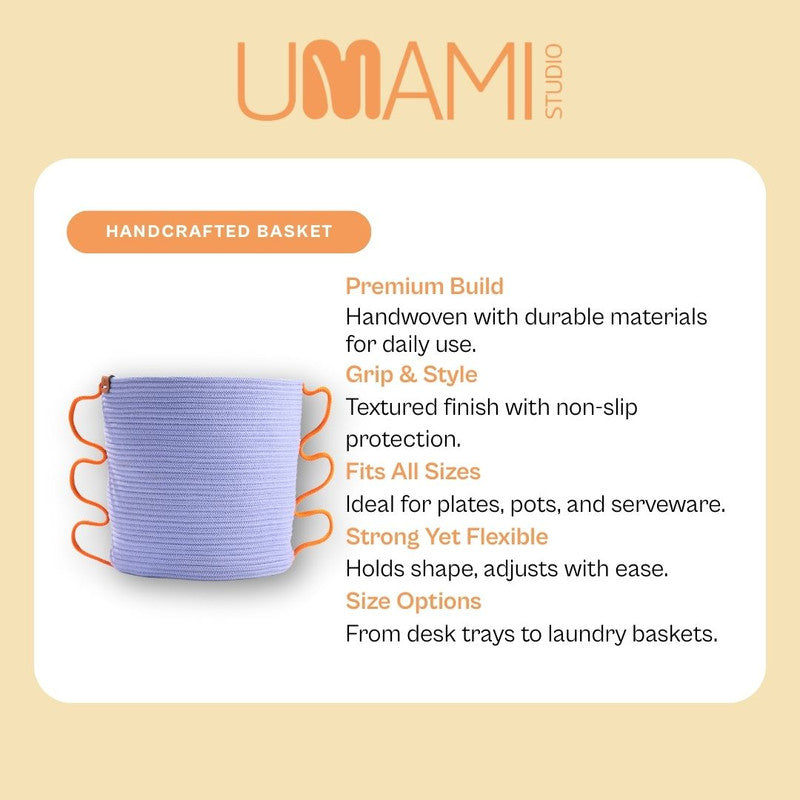 Umami Studio’s Coastal Breeze Rope Planter Cover and  Basket