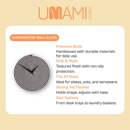  Whisper Grey Minimalist Clock