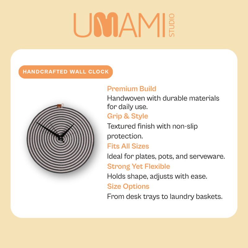  Whisper Grey Minimalist Clock