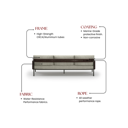 Aava Terra 3 Seater Sofa