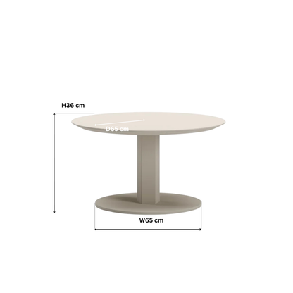 Drift Noir Round Coffee Table 