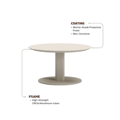 Drift Noir Round Coffee Table 