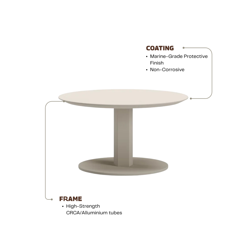 Drift Noir Round Coffee Table 