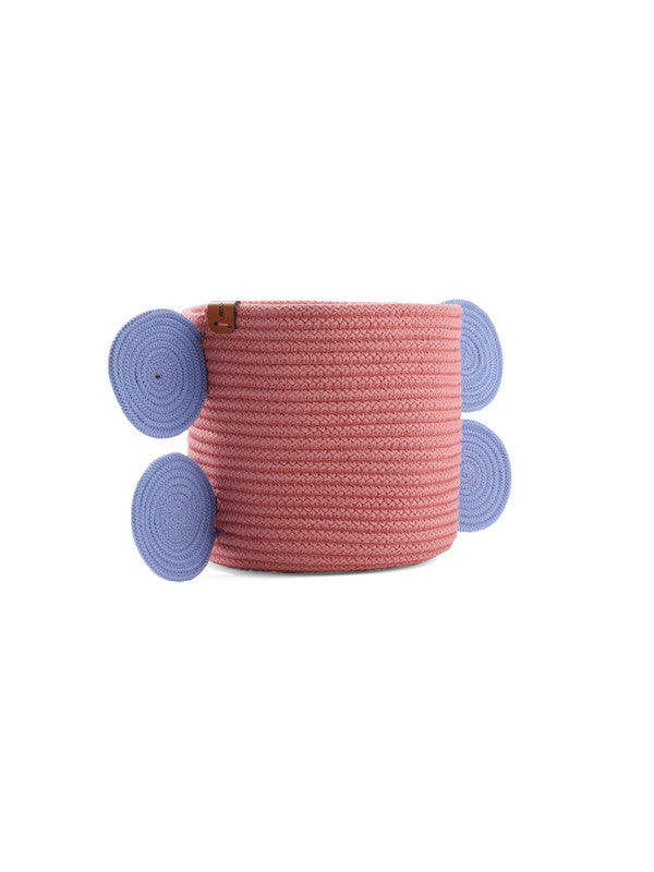 Pink Bliss Braided Rope Basket