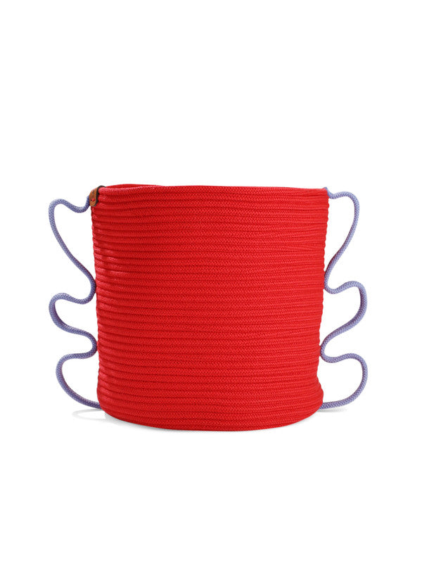 Umami Studio’s Scarlet Bloom Rope Basket and planter cover