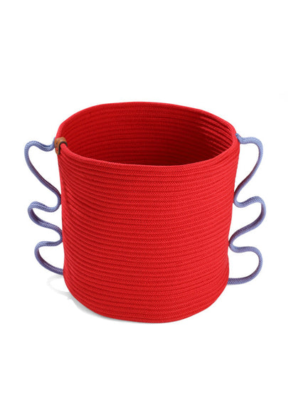 Umami Studio’s Scarlet Bloom Rope Basket and planter cover