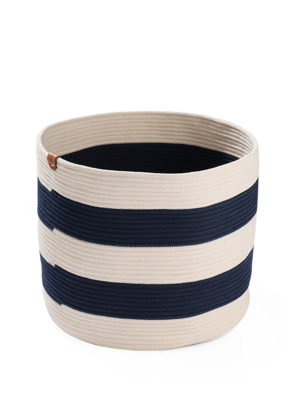Umami Studio’s Coastal Stripes Basket & Planter Cover