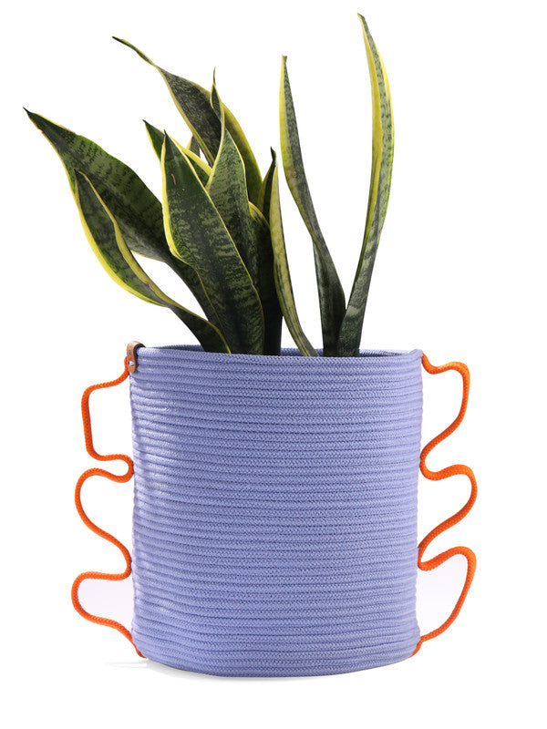 Umami Studio’s Coastal Breeze Rope Planter Cover and  Basket