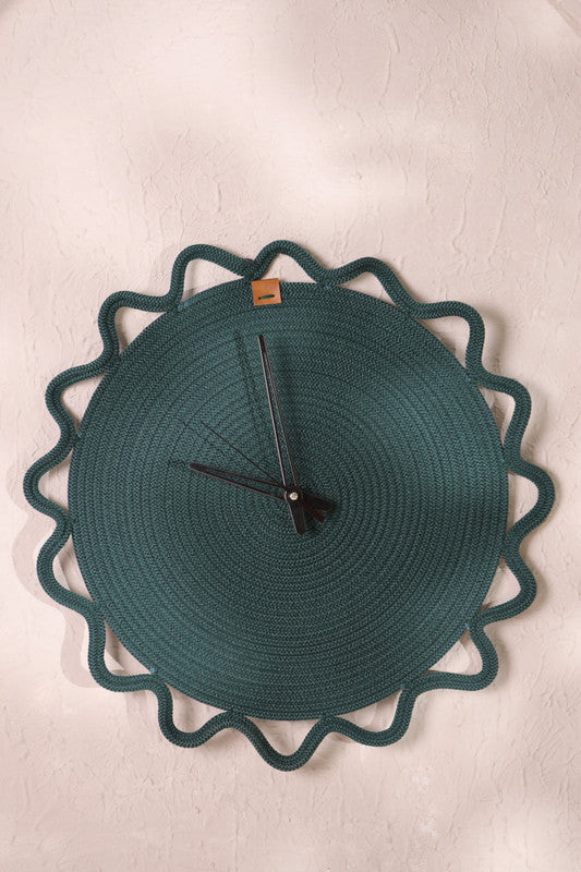  Verdant Elegance Mini Wall Clock