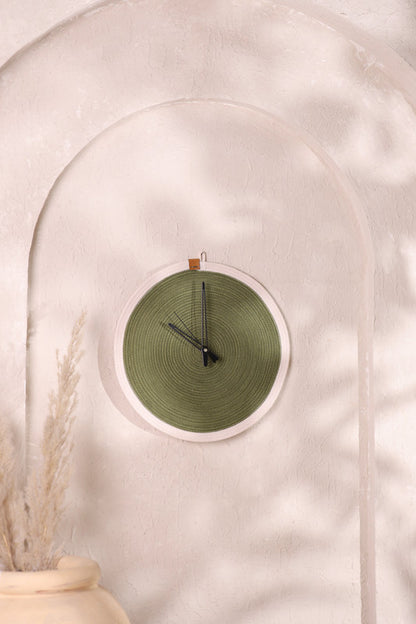 Olive Harmony Mini Wall Clock
