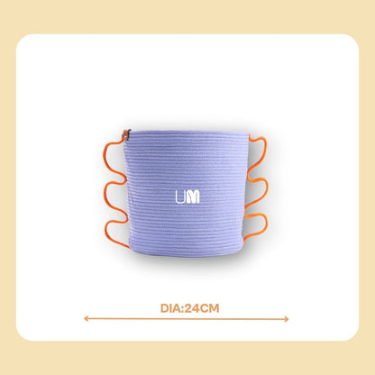 Umami Studio’s Coastal Breeze Rope Planter Cover and  Basket