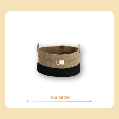 Umami Studio’s Midnight Harmony Rope Basket