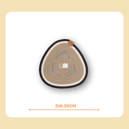 Monochrome Elegance Coaster Set (Set of 3) 