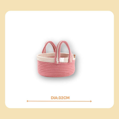 Umami Studio’s Rosy Grace Rope Basket