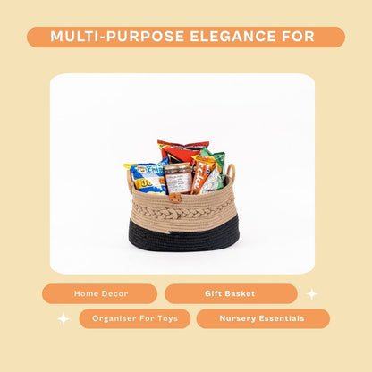 Umami Studio’s Midnight Harmony Rope Basket