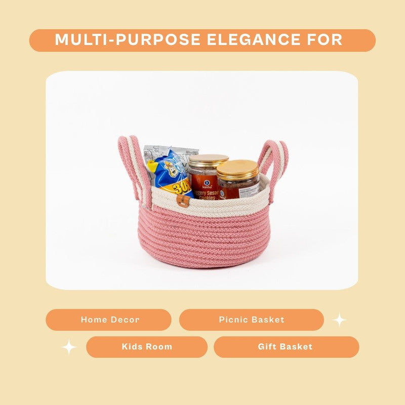 Umami Studio’s Rosy Grace Rope Basket