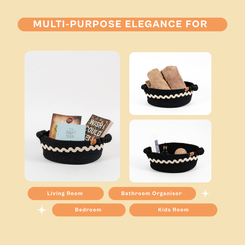 Midnight Lace Accent Storage Basket