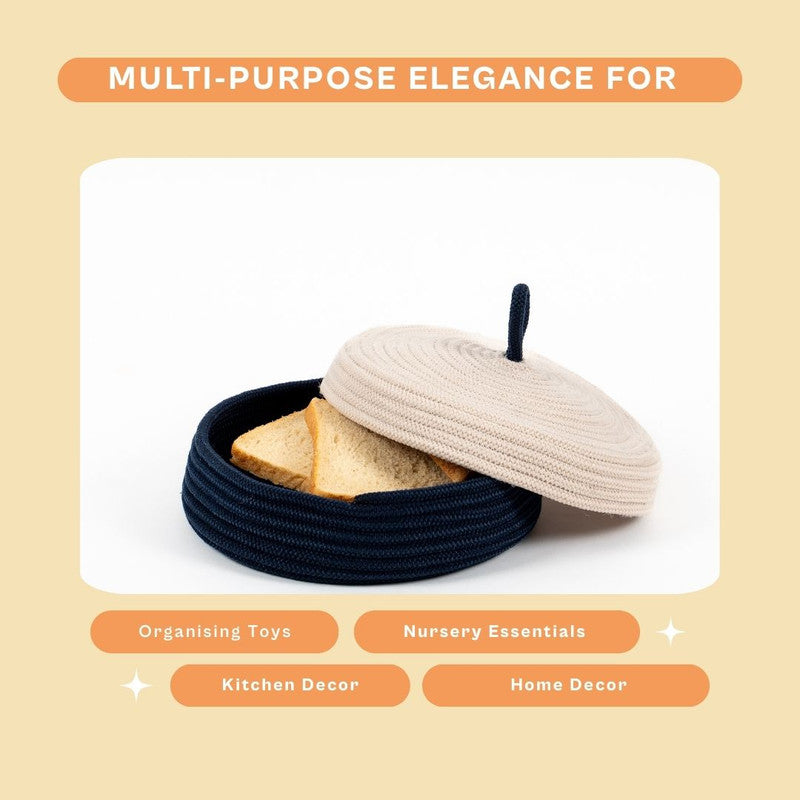 Persian Blue Serenity Bread Basket