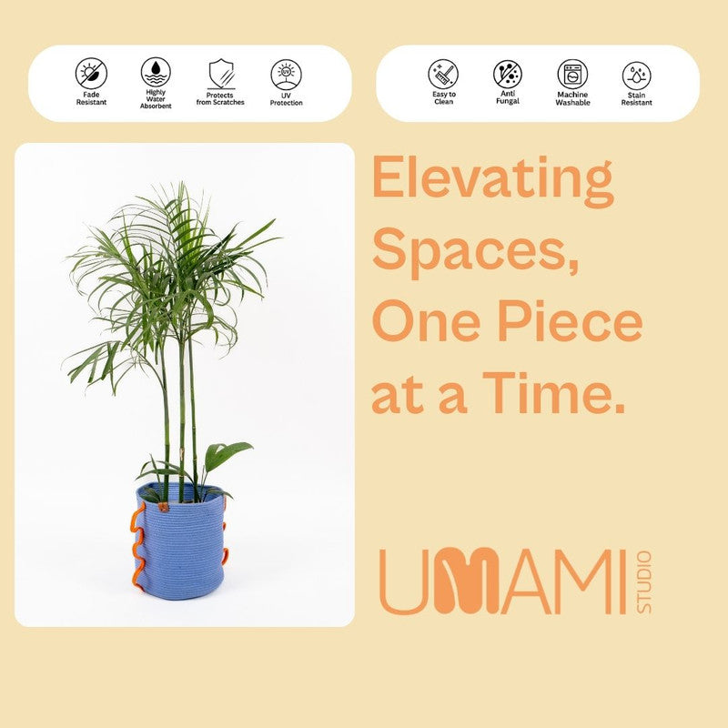 Umami Studio’s Coastal Breeze Rope Planter Cover and  Basket