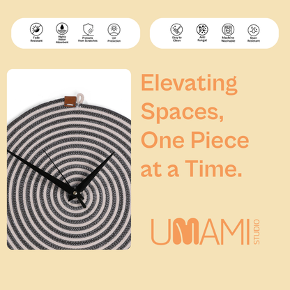  Whisper Grey Minimalist Clock