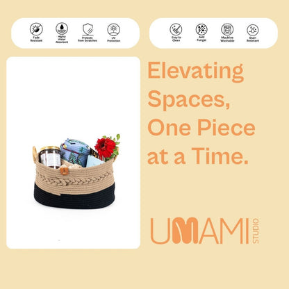 Umami Studio’s Midnight Harmony Rope Basket