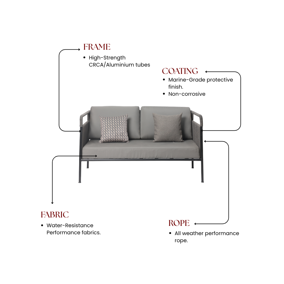 Aava Terra 2 Seater Sofa