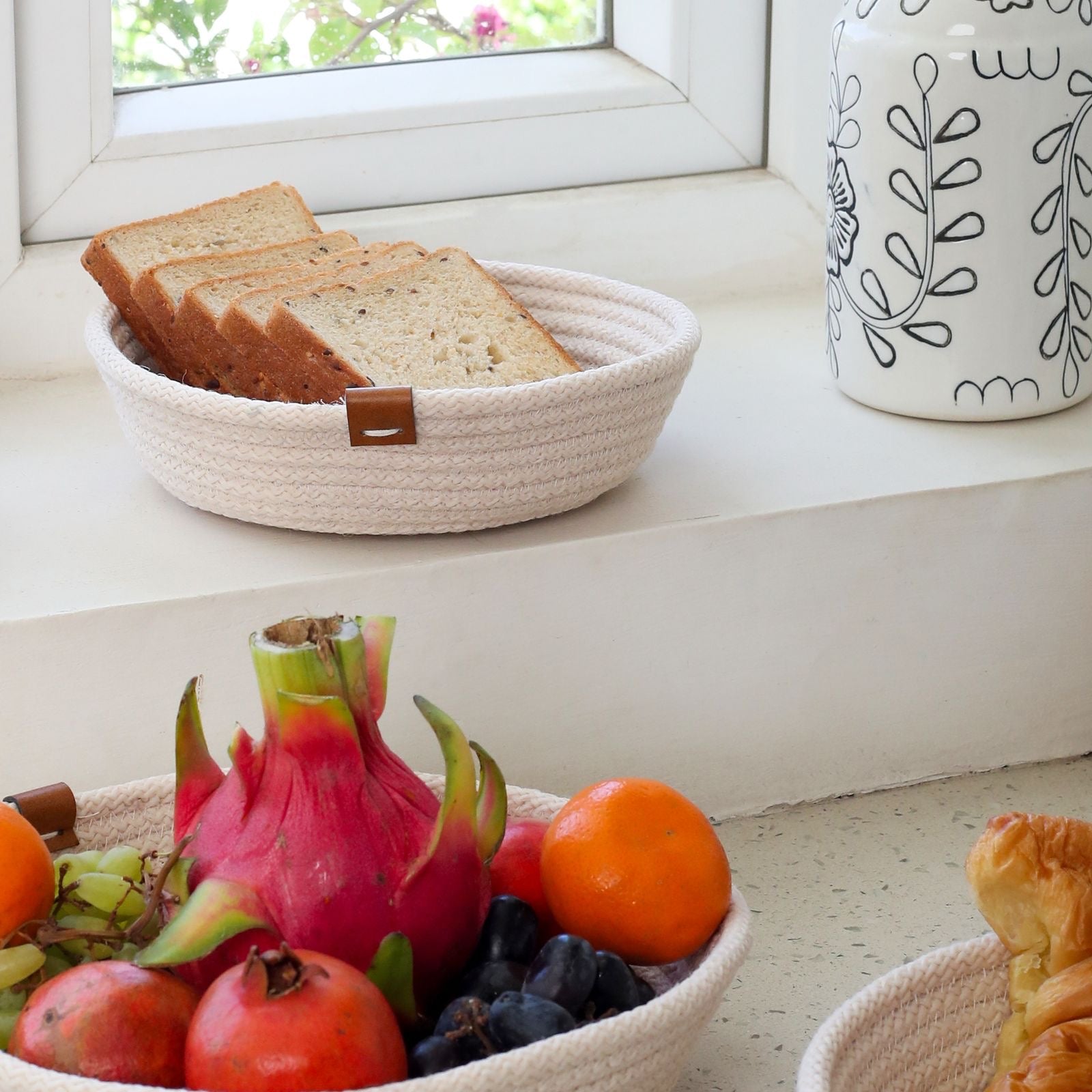 Petite Serenity White Basket Set of 3