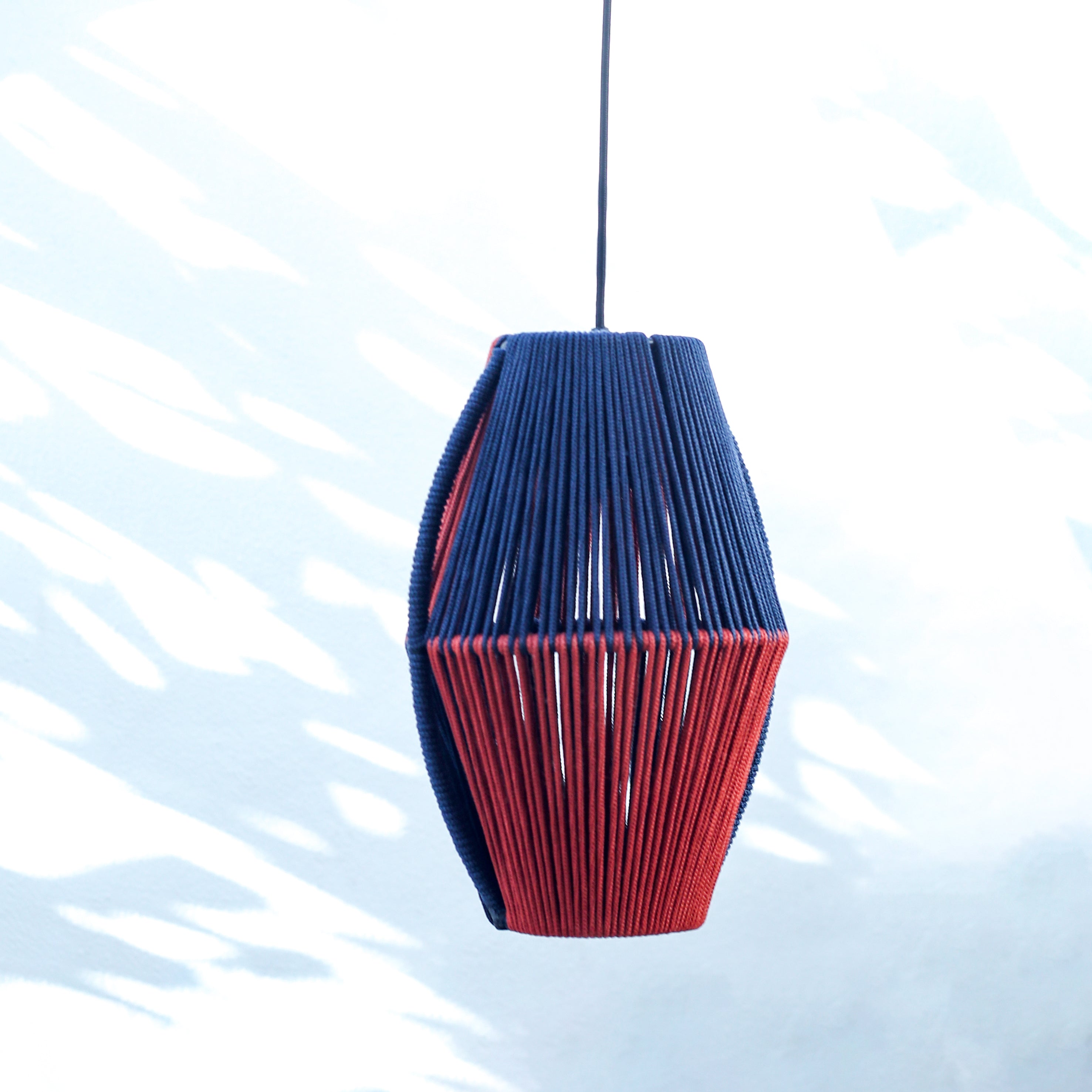 Burnt Bound Persian Blue and Tan Lamp