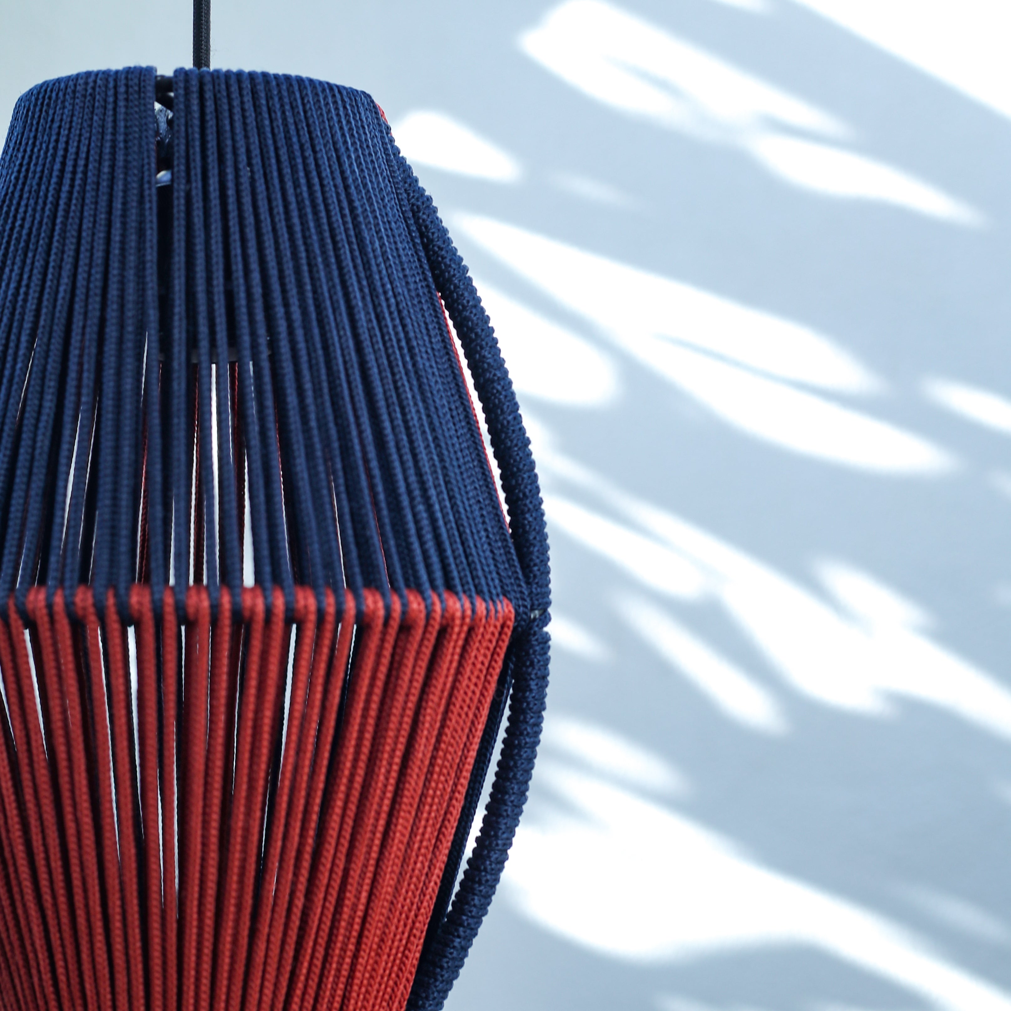 Burnt Bound Persian Blue and Tan Lamp