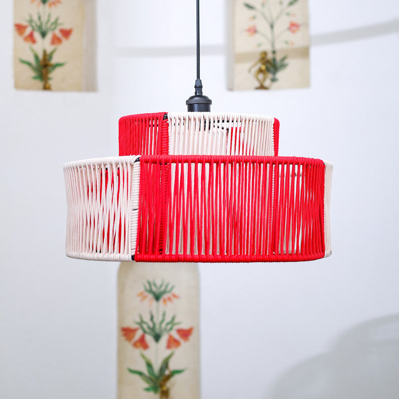 Spiced Ember Red and Natural Lamp